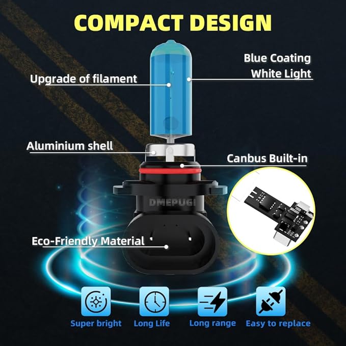 Fog Light Bulbs Compatible With Mazda CX-7 2007-2012, H11 Fog Lights Halogen Light Bulb,Bright Halogen Replacement Headlight Bulbs,Plug N Play, Pack of 2