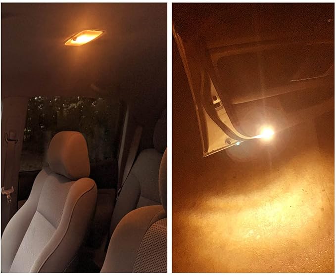 578 Festoon LED Bulb 43mm 44mm,211-2 LED Bulbs Gold Amber,Festoon 212-2 LED Bulb DC 12V for Automotive Interior Dome Door Trunk Lights (Pack 6)