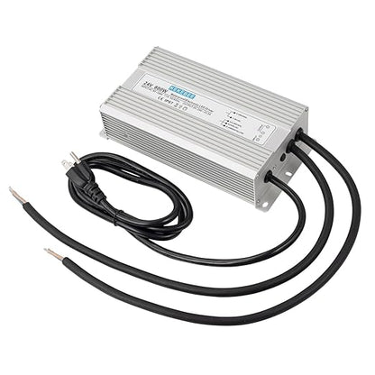 LED Driver 24V800W Waterproof Power Supply 90-130V to 24V33.3A AC to DC Converter IP67 Low Voltage Transformer Suitable for Indoor and Outdoor LED Lighting and Any 24V DC Device
