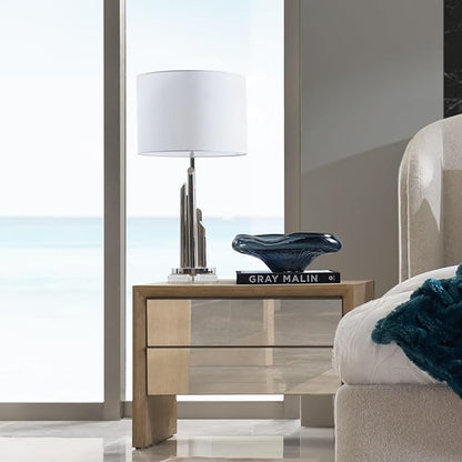 Z Gallerie Jagger Table Lamp,Silver (Bulbs not Included)
