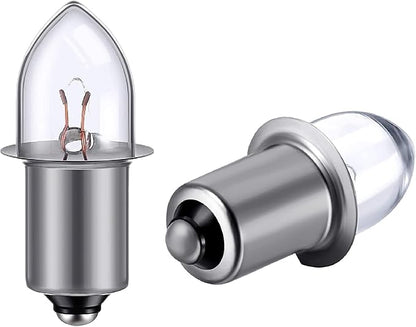 TBE LIGHTING Replacement 2D 2.4 Volt, 0.7A Bayonet Base P13.5 Krypton Flashlight Bulbs, Pack of 2 Energy efficient Flashlight Krypton Bulbs to fit a Standard 2D Torches