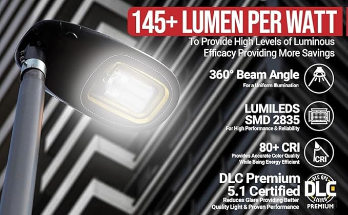 RuggedGrade Aries Series 80W LED Corn Bulb | 10,400 Lumens | 3000K Warm White | E39 Base | 6KV Surge Protection | Fanless Design | DLC 5.1 Premium