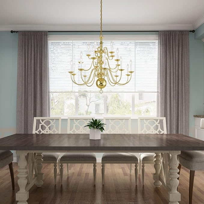 Livex Lighting 5019-07 Williamsburgh 20-Light Chandelier, Bronze, 33.0" x 1.0" x 33.0"