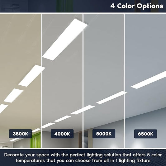 LUXRITE 30-Pack 4FT T5 LED Tube Lights, Type B, 24W=54W, 4 Colors 3500K | 4000K | 5000K | 6500K, 45.79", Single and Double End Powered, Ballast Bypass, 3200LM, F54T5 Fluorescent Replacement, UL, DLC