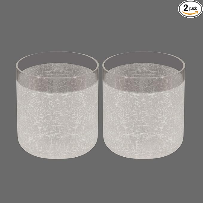 2 Pack White Frosted Glass Lamp Shade, Cylinder Light Fixture Replacement Globe or Cover with 1-5/8-Inch Fitter for Pendant Light Chandelier Wall Sconce G0099