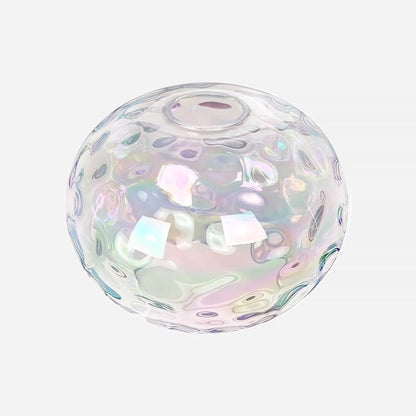 7" Glass Shade Replacement for E26 Pendant Lights, Colorful Hammered Globe Lampshade for Wall Sconce, Dia 7", Height 5", Fitter 1.65" (Stained - 1 pc)