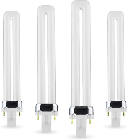 (4 Pack) PL-13W 835, 2 Pin GX23, 13 Watt Single U-Shaped Twin Tube, Compact Fluorescent Light Bulb, Replaces Philips PLS13W35 GX23 and Sylvania CF13DS835.