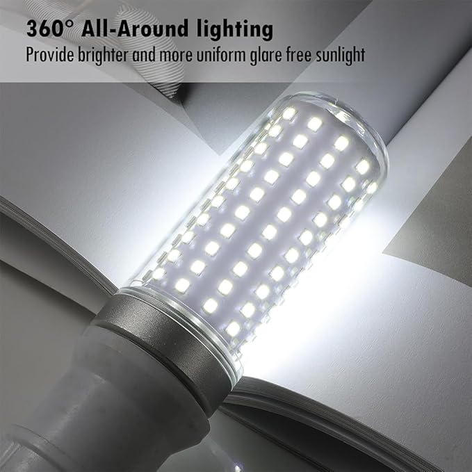 E26 LED Bulbs, 30W LED Light Bulbs Equivalent 250W, 6000K Daylight White, Not Dimmable,AC 110-220V, E26 Light Bulbs (2 Pack)