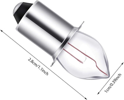 Mudder 8 Pieces 2D-2.4-Volt 0.7A Krypton Flashlight Bulb Replacement Bayonet Base Bulb