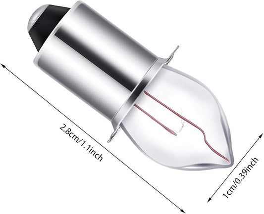 Mudder 8 Pieces 2D-2.4-Volt 0.7A Krypton Flashlight Bulb Replacement Bayonet Base Bulb