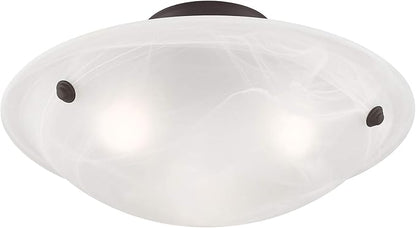 Livex Lighting 4273-07 Oasis 3-Light Ceiling Mount, Bronze
