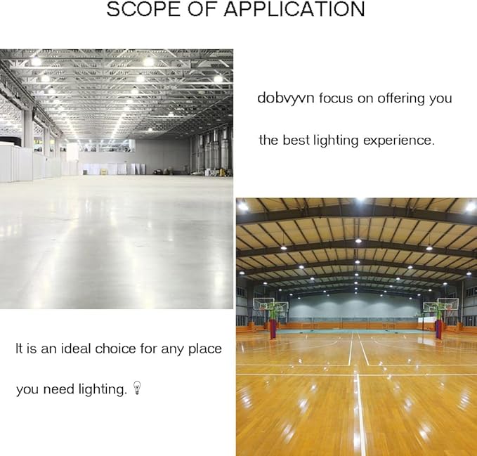 50W High Power LED Bulb, Daylight White 6500k LED Light Bulbs, 450W-500W Light Bulb Equivalent, E26 Medium Base High Watt Commercial Bulbs for Garage Warehouse Workshop Office, 2 Pack