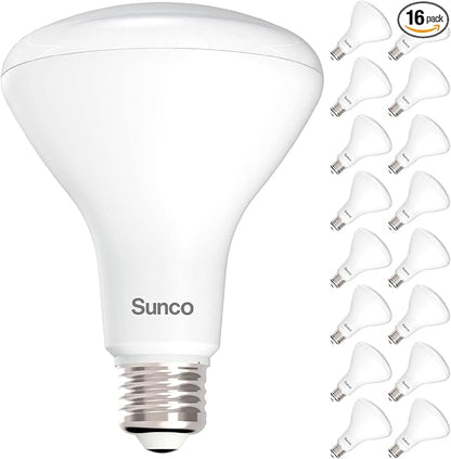 Sunco 16 Pack BR30 Light Bulbs LED, Recessed Can Light Bulbs, Indoor Flood Bulb, 850 LM, 11W (65W Equivalent), 2700K Soft White, Dimmable, E26 Base, for Home, Kitchen, Bedroom UL.
