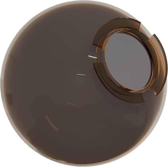 KASTLITE 10" Bronze Acrylic Lamp Post Globe | Smooth Textured with 4-5/8" Twist Lock Neck | Manufactured in the USA