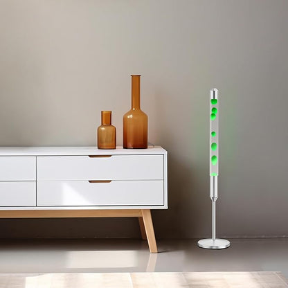 47.5-Inch Liquid Motion Lamp,Magma Lamp, Mood Relaxation Light，Suitable for Home Decoration,Office Decoration, Cafes,Bars,Etc (47.5IN (Silver))