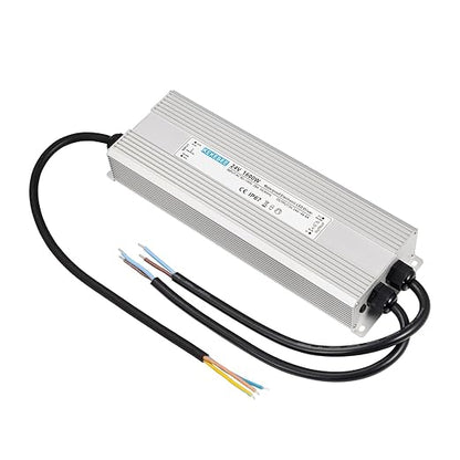 LED Driver 24V1600W Waterproof Power Supply AC 90-130V to DC 24V66.6A Waterproof Switching Power Supply IP67 Transformer Suitable for Indoor and Outdoor LED Lighting and Any 24V DC Equipment