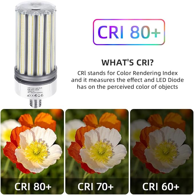 350W LED Corn Bulb E39 Mogul Base 2 Pack, 1400W Equivalent Bulbs, 45,500 Lumen Replacement Metal Halide/HID/HPS,5000K Daylight for Large Area Lights Gym Warehouse Parking Bay Light