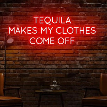 Tequila Neon Sign, 20" Cocktail Led Sign,Tequila Bar Decor, Mexican Cocktail Bar Decor