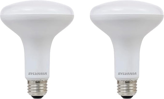 Sylvania LED Flood BR30 Light Bulb, 65W=8W, 10 Year, Medium Base, 650 Lumens, Dimmable, 5000K, Daylight - 2 Pack (73956)