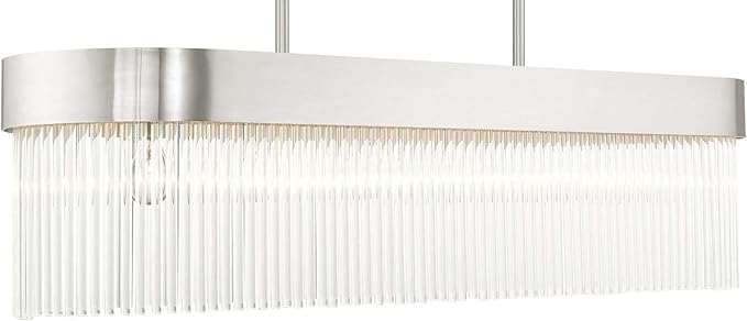 Livex Lighting 49830-91 6 Light Brushed Nickel Chandelier