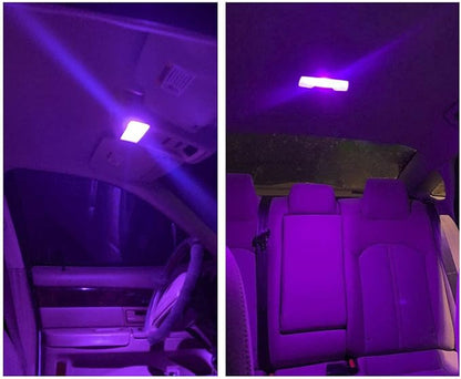 578 LED Bulb Pink Purple,211-2 Festoon LED Car Bulbs 43mm 44mm,Festoon 212-2 LED Bulb DC 12V for Marine Boat RV Car Interior Map Trunk Lights (Pack 6)