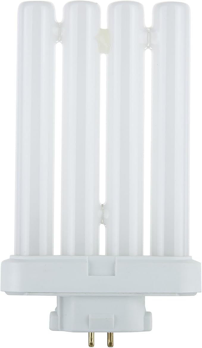 Sunlite FML27/65K Quad Tube Plug-in Compact Fluorescent Lamp, FML 4-Pin, 27 Watts, 1500 Lumens, 6500K Daylight, 4-Pin (GX10q4) Base, 120 Volts, 1 Pack