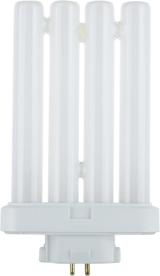 Sunlite FML27/65K Quad Tube Plug-in Compact Fluorescent Lamp, FML 4-Pin, 27 Watts, 1500 Lumens, 6500K Daylight, 4-Pin (GX10q4) Base, 120 Volts, 1 Pack