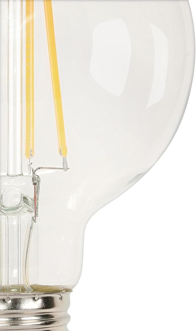 Westinghouse Lighting 4317200 5.5 Watt (40 Watt Equivalent) G25 Dimmable Clear Filament LED Light Bulb, Medium Base