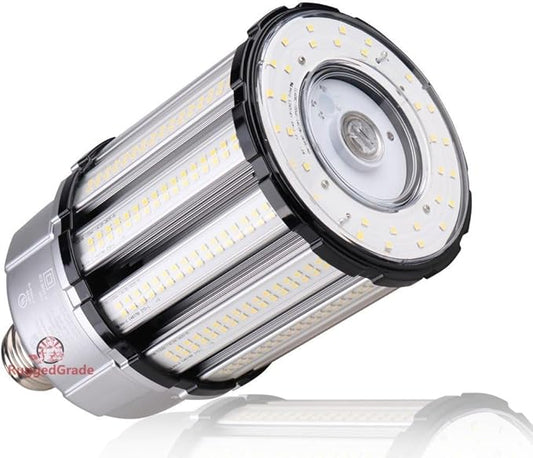 RuggedGrade Aries III Series 100W LED Corn Bulb | 13,400 Lumens | 3000K Warm White | E39 Base | Built-in 6KV Surge Protection | Dimmable | DLC 5.1 Premium