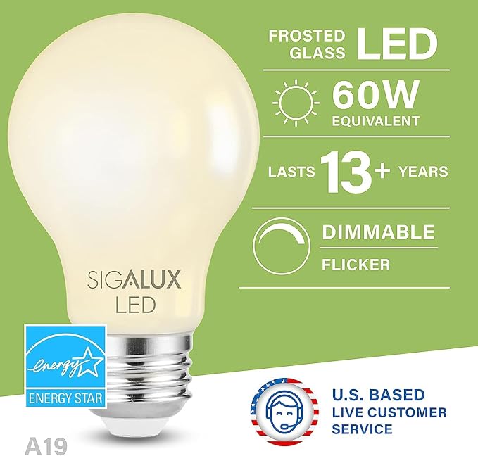 Sigalux A19 Led Light Bulbs