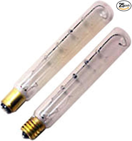 25 Qty. Halco 20W T6.5 CL DC 130V Halco T6.5CL20DC 20w 130v Incandescent Clear Lamp Bulb