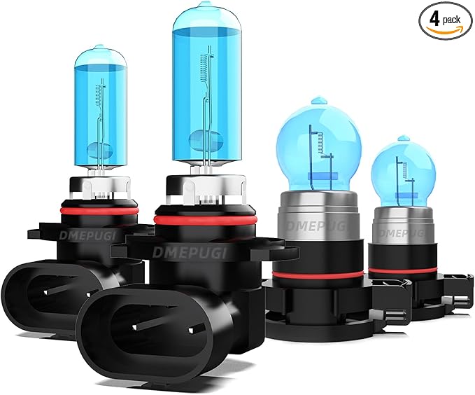 Light Bulbs Compatible with GMC Sierra 2500 HD 3500 HD 2015 halogen Headlight Bulbs, 9012/HIR2 High Low Beam + 5202/H16 halogen Fog Light Bulbs, Pack of 4