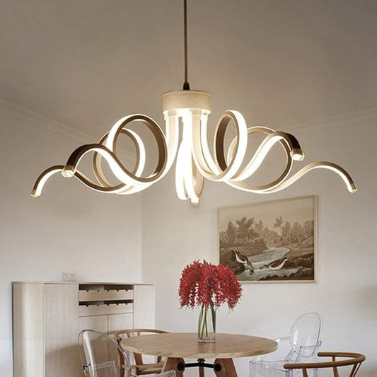 Indoor Light Led Modern Lighting Novelty Lustre Lamp - Multi-Headed Dimming for Bedroom, Living Room