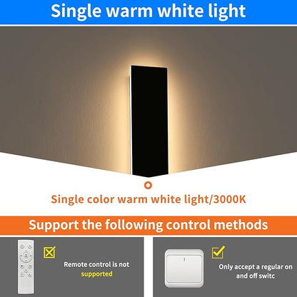 Mikeru 2 Pack Upgraded 39.3" Long LED Wall Sconce, 4.3" Wide IP65 Waterproof Outdoor Wall Lights, 3000K Warm White Exterior Lighting Fixtures for Front Porch, Garage, Basement & Patio