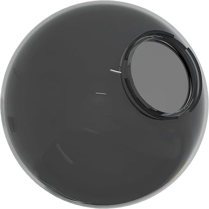 KastLite 10" Smoke Acrylic Lamp Post Globe | Smooth Textured with 3.94" Twist Lock Neck | Manufactured in the USA