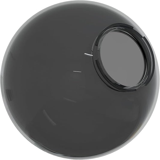 KastLite 10" Smoke Acrylic Lamp Post Globe | Smooth Textured with 3.94" Twist Lock Neck | Manufactured in the USA