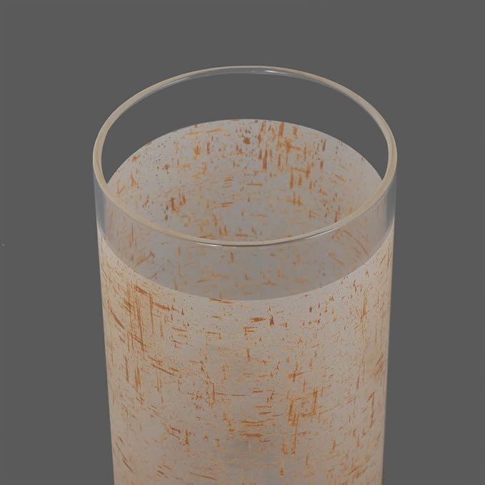 2 Pack Tawny Linen Frosted Glass Shade, Cylinder Light Fixture Replacement Globe or Cover with 1-5/8-Inch Fitter for Chandelier Wall Sconce Pendant Light, G0077