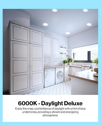 Sunco 50 Pack BR30 Light Bulbs LED, Recessed Can Light Bulbs, Indoor Flood Bulb, 850 LM, 11W (65W Equivalent), 6000K Daylight Deluxe, Dimmable, E26 Base, for Home, Kitchen, Bedroom UL.
