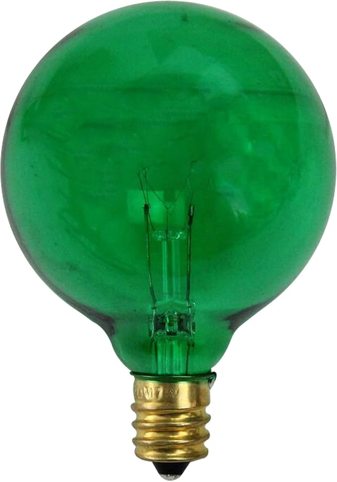 Northlight Incandescent G50 Christmas Replacement Bulbs - Green - Pack of 25