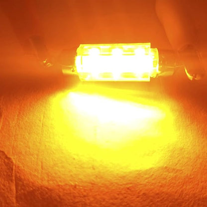 578 Festoon LED Bulb 43mm 44mm,211-2 LED Bulbs Gold Amber,Festoon 212-2 LED Bulb DC 12V for Automotive Interior Dome Door Trunk Lights (Pack 6)