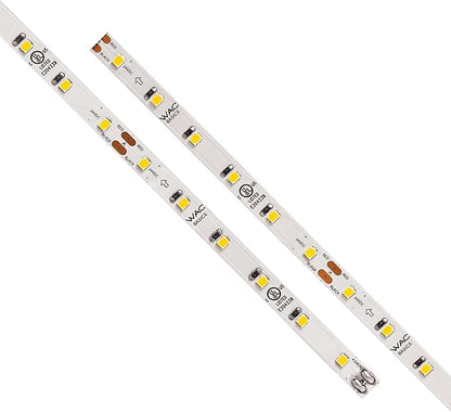 WAC Lighting T24-BS2-40-30WT, Basics 24VDC LED Tape Light 3000K 2.4W per Foot 40ft Reel Field Cuttable Every 2in Fully Dimmable Contractor Quality for Kitchens, Undercabinet, Task, and Cove Lighting