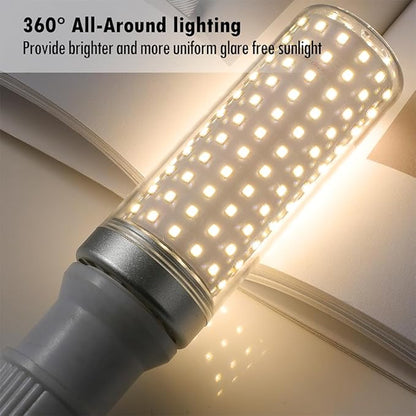 E26 LED Bulbs, 40W LED Light Bulbs Equivalent 400W, 3000K Sunset Color Warm Light, Not Dimmable, AC 110-220V, E26 Light Bulbs (2 Pack)