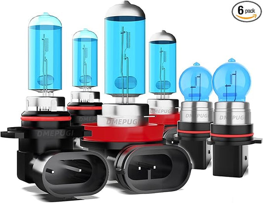 Compatible With Chevy Suburban 2015-2020 Lights Headlight Bulbs, 9005/HB3/H10 High Beam + H11/H8/H9 Low Beams + PSX26W Fog Light Bulbs,6000K White Light,6 Pack