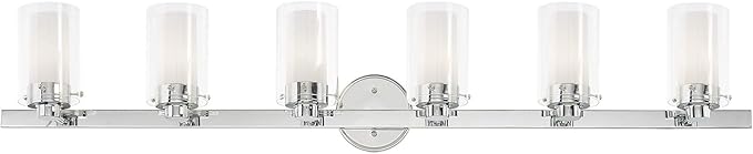Livex Lighting 15456-05 Manhattan 6-Light Bath Light, Chrome
