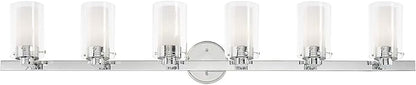 Livex Lighting 15456-05 Manhattan 6-Light Bath Light, Chrome