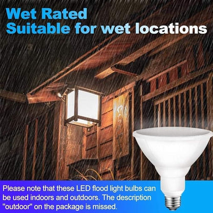 Energetic PAR38 Outdoor LED Flood Light Bulb, 5000K Daylight, 90 Watt Equivalent, Wet Rated, 900LM, E26 Base, Non-Dimmable, 6 Pack