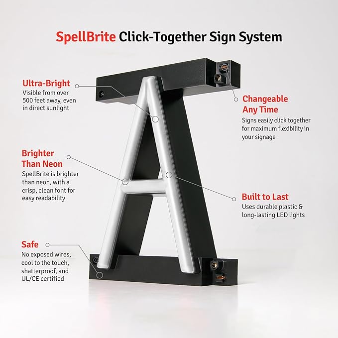 SpellBrite TANNING Sign | Beauty-Related Sign with Neon Look, White LED Light Source | 26.1" x 6.3"