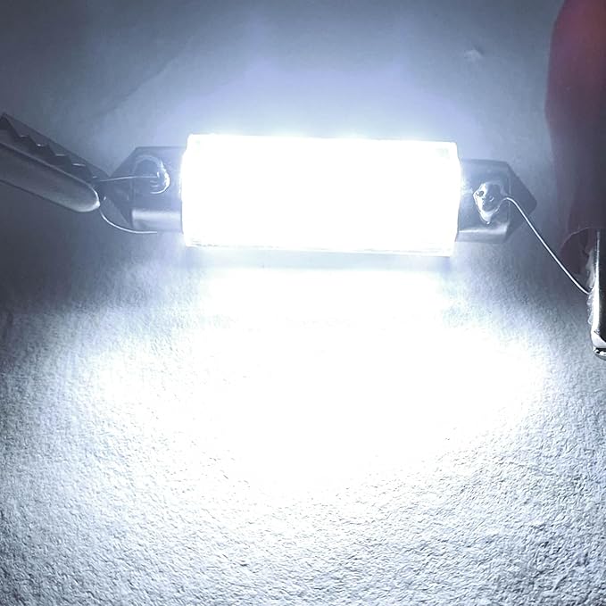 578 Festoon LED Bulb Extremely Super Bright 6000K White,211-2 LED Bulbs,212-2 LED Map Bulb 43mm 44mm DC 24V for Truck Interior Reading Trunk Lights (Pack 6)