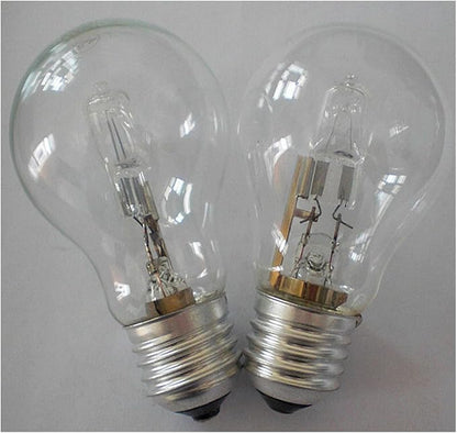 10pcs A55 E27 Halogen Lamp 220V 28W 42W 53W 70W 100W 96 * 55mm 2700K Halogen Bulb Clear Replacement Fit for Incandescent Lamp(53W)