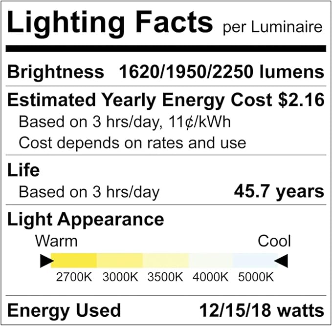 LUXRITE 4FT LED Tube Light, T8, 12W/15W/18W, 5CCT 3000K-6500K, 1620/1950/2250LM, 220°, Ballast Compatible or Bypass, Single/Double End, Fluorescent Replacement Damp Rated UL and DLC Listed (30 Pack)